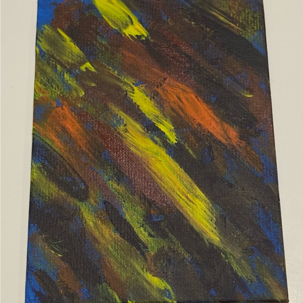 Abstract Canvas Art 5x7 board acrylic wellness love new caring